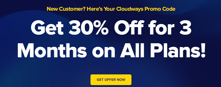 Cloudways新用户优惠码