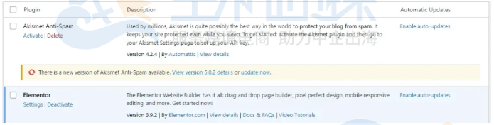 Elementor和WordPress冲突