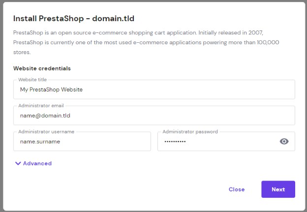 Hostinger主机安装配置PrestaShop教程