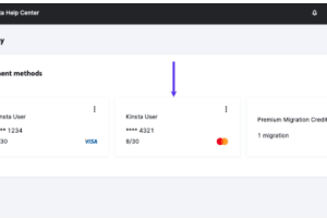 Kinsta添加付款方式