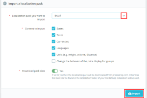 设置PrestaShop网站语言