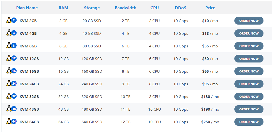 IOZoom VPS服务器配置产品