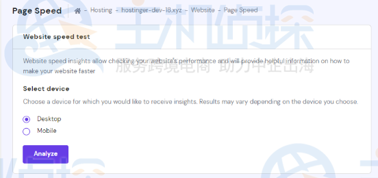 测试WordPress网站速度