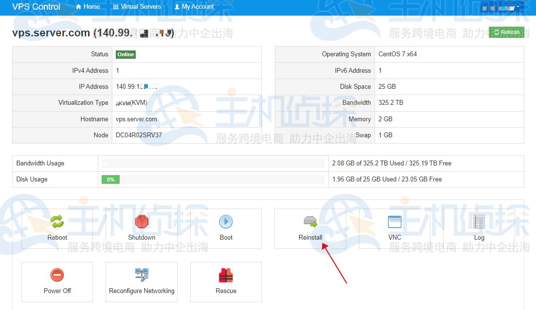 DediPath美国VPS服务器重装系统