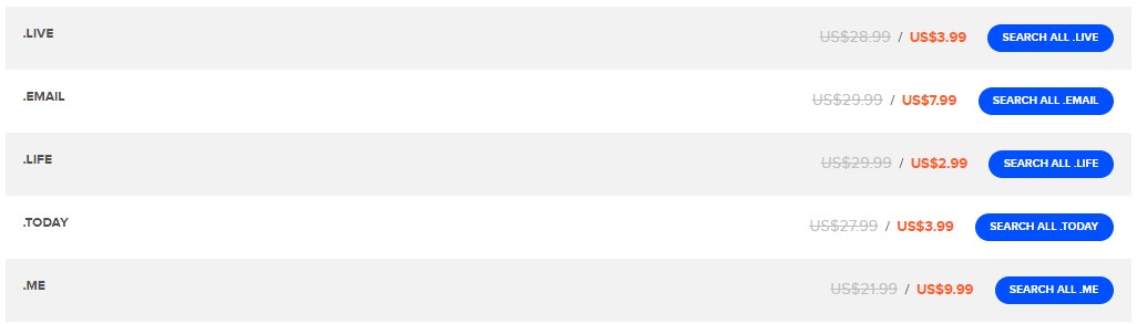Name.com域名特惠