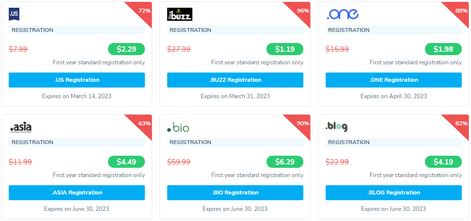 NameSilo2023年3月域名优惠活动