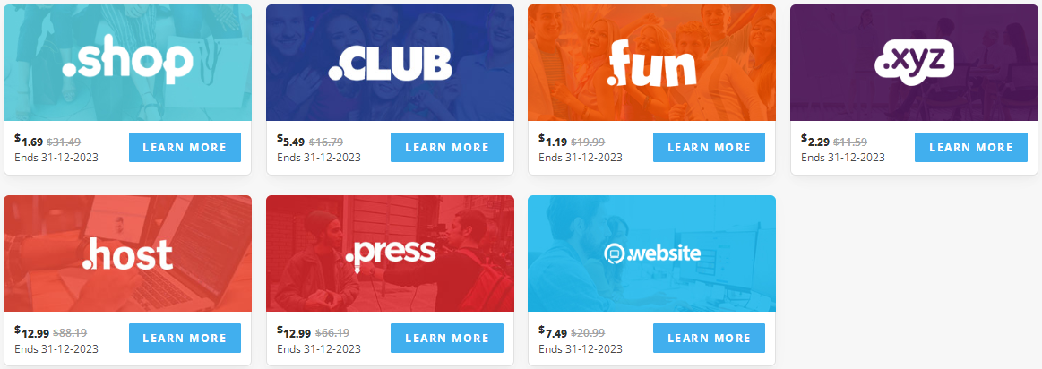 ResellerClub域名促销活动