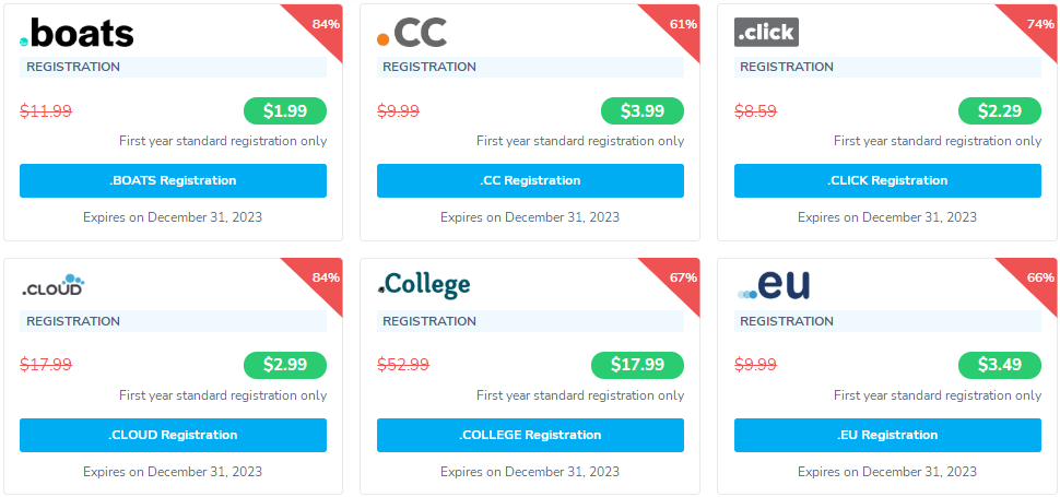 NameSilo2023年3月域名优惠活动