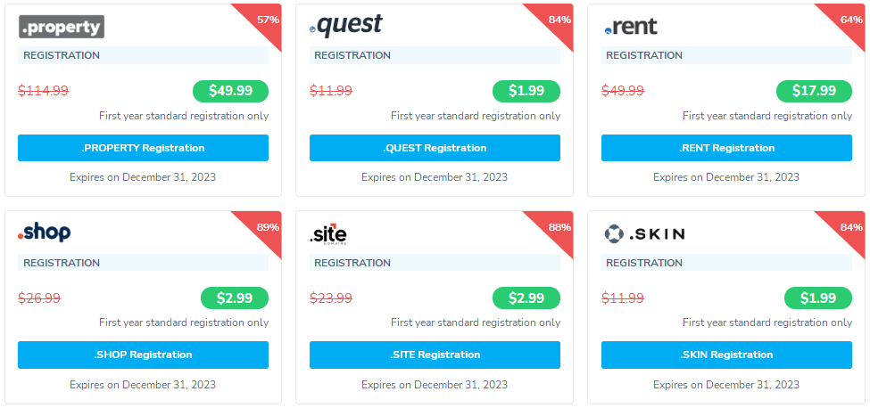 NameSilo2023年3月域名优惠活动