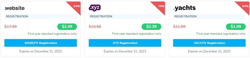 NameSilo2023年3月域名优惠活动