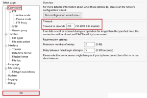 FileZilla连接服务器超时的解决方法