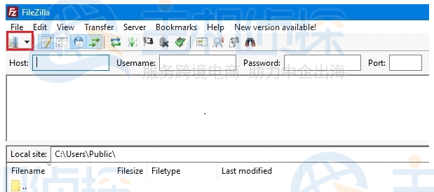 FileZilla连接服务器
