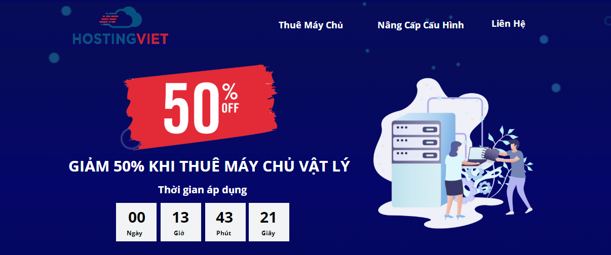 HostingViet越南服务器半价促销
