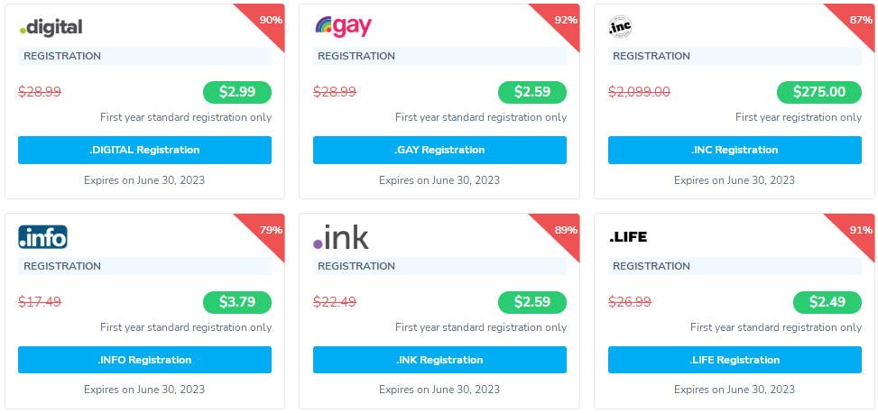 NameSilo域名优惠活动