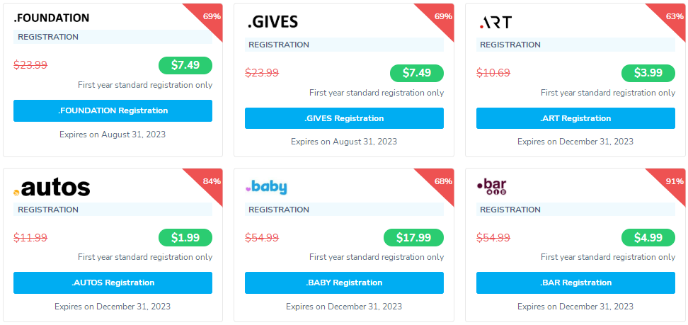 NameSilo域名优惠活动