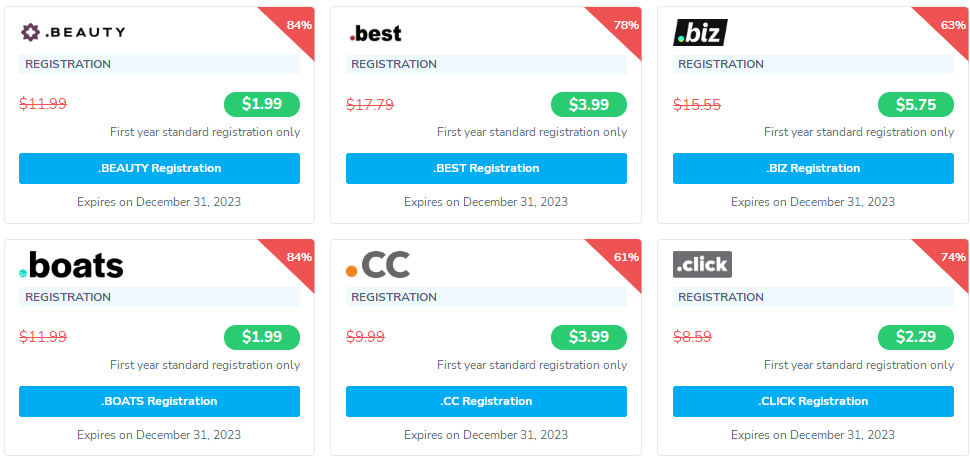 NameSilo域名优惠活动