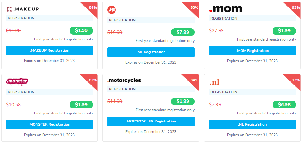 NameSilo域名优惠活动