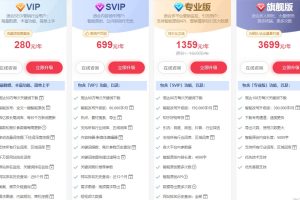 5118不同会员级别方案