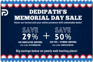 DediPath纪念日促销