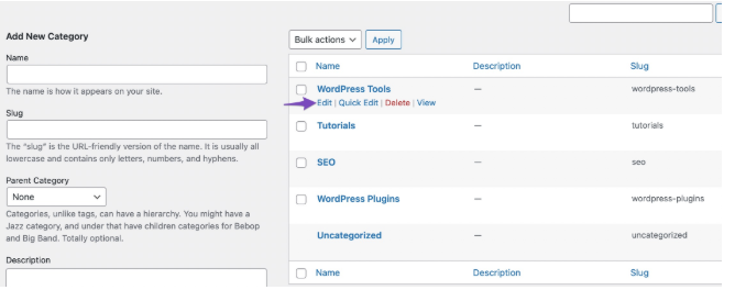 在WordPress中删除单个类别