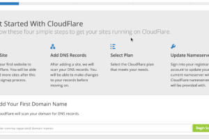 创建一个CloudFlare帐户并添加一个网站