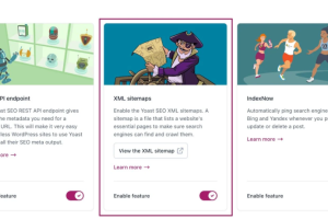 在Yoast SEO启用XML站点地图功能