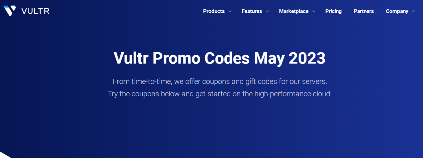 2023年5月Vultr优惠码领取