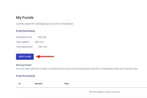 Cloudways主机账户余额充值教程