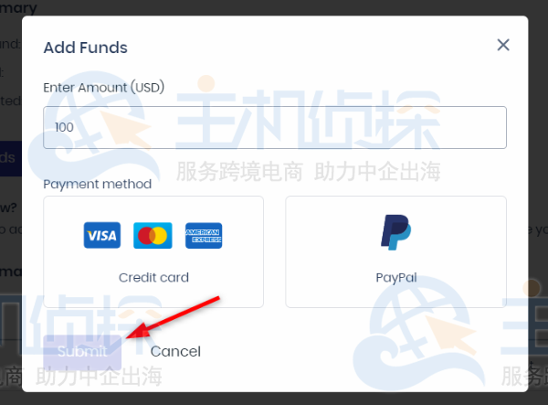 Cloudways主机账户余额充值教程