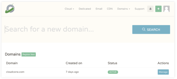 CloudCone新推出域名注册服务