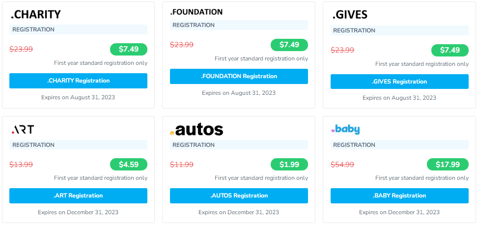 NameSilo2023年5月域名优惠活动