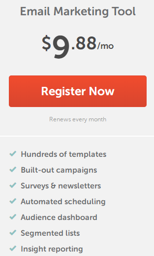 Namecheap电子邮件营销工具