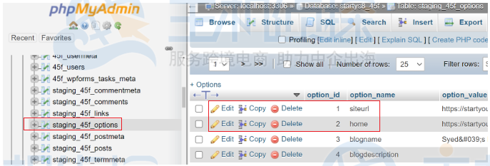 修改WordPress数据库表