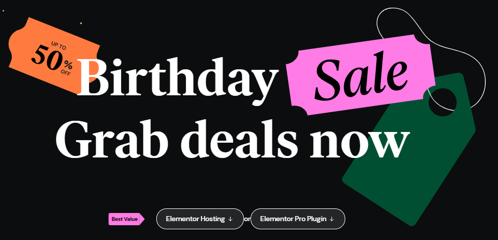 Elementor周年庆活动