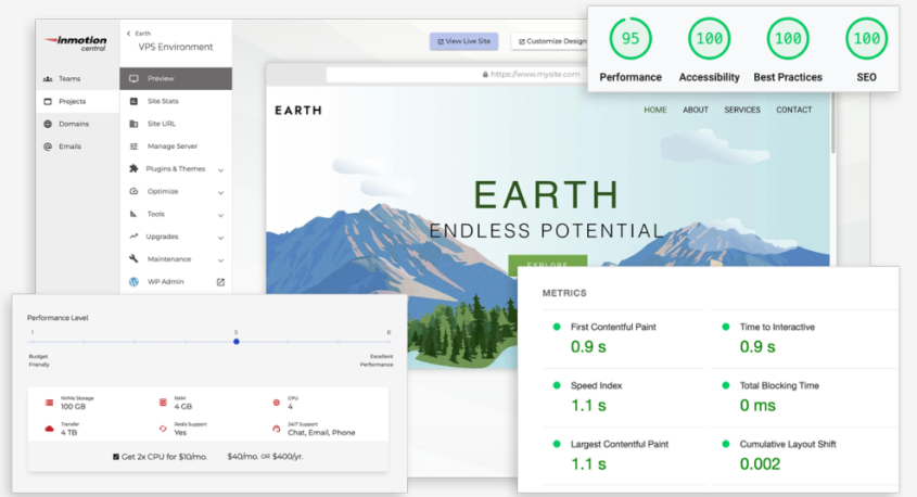 InMotion Central控制面板
