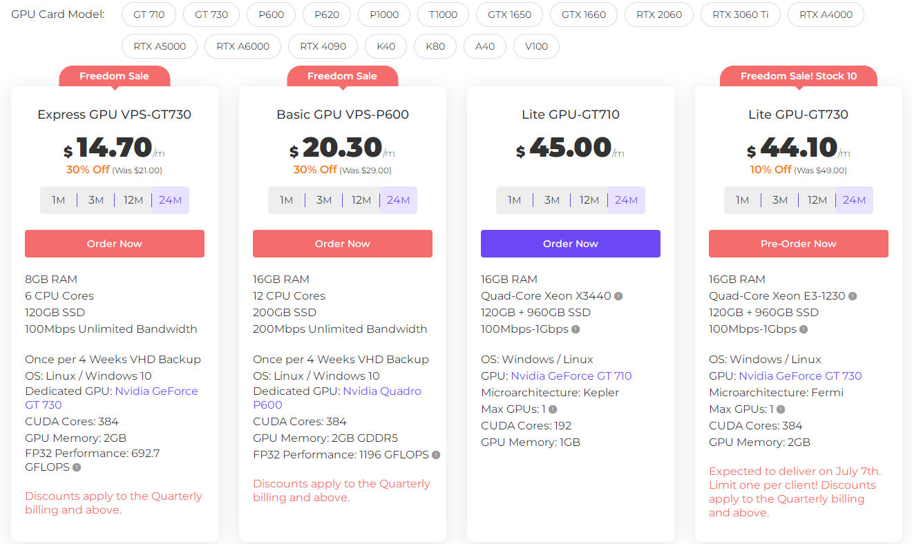 显卡服务器提供商推荐