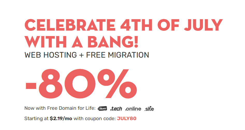 FastComet七月促销活动