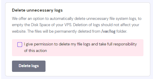 删除Hostinger国外VPS日志文件的方法