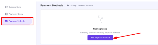 管理Hostinger主机账户中的付款方式