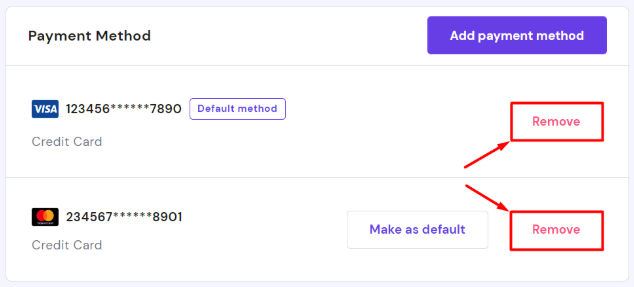 管理Hostinger主机账户中的付款方式