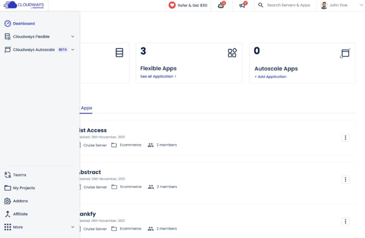 Cloudways全新统一的用户界面