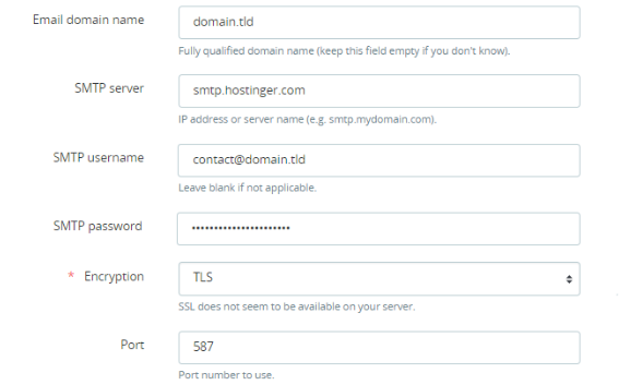 在PrestaShop网站上配置SMTP服务器