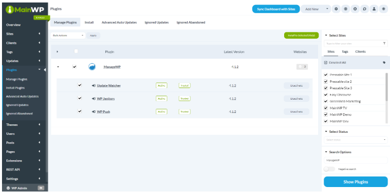 从ManageWP迁移到MainWP的方法步骤