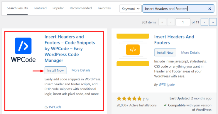 在WordPress页眉和页脚中添加代码