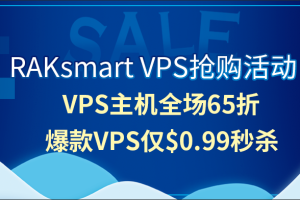 RAKsmart VPS全场65折