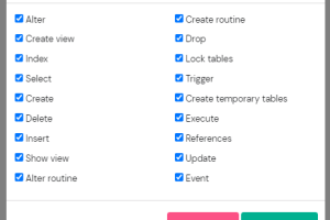 更改数据库用户的权限