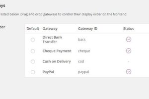 WooCommerce配置付款方式