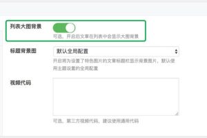 JustMedia主题首页和文章设置方法