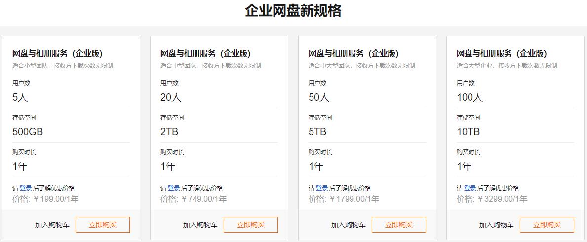 阿里云企业网盘