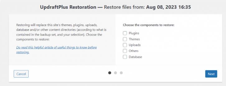 使用备份插件从备份中恢复WordPress网站的方法